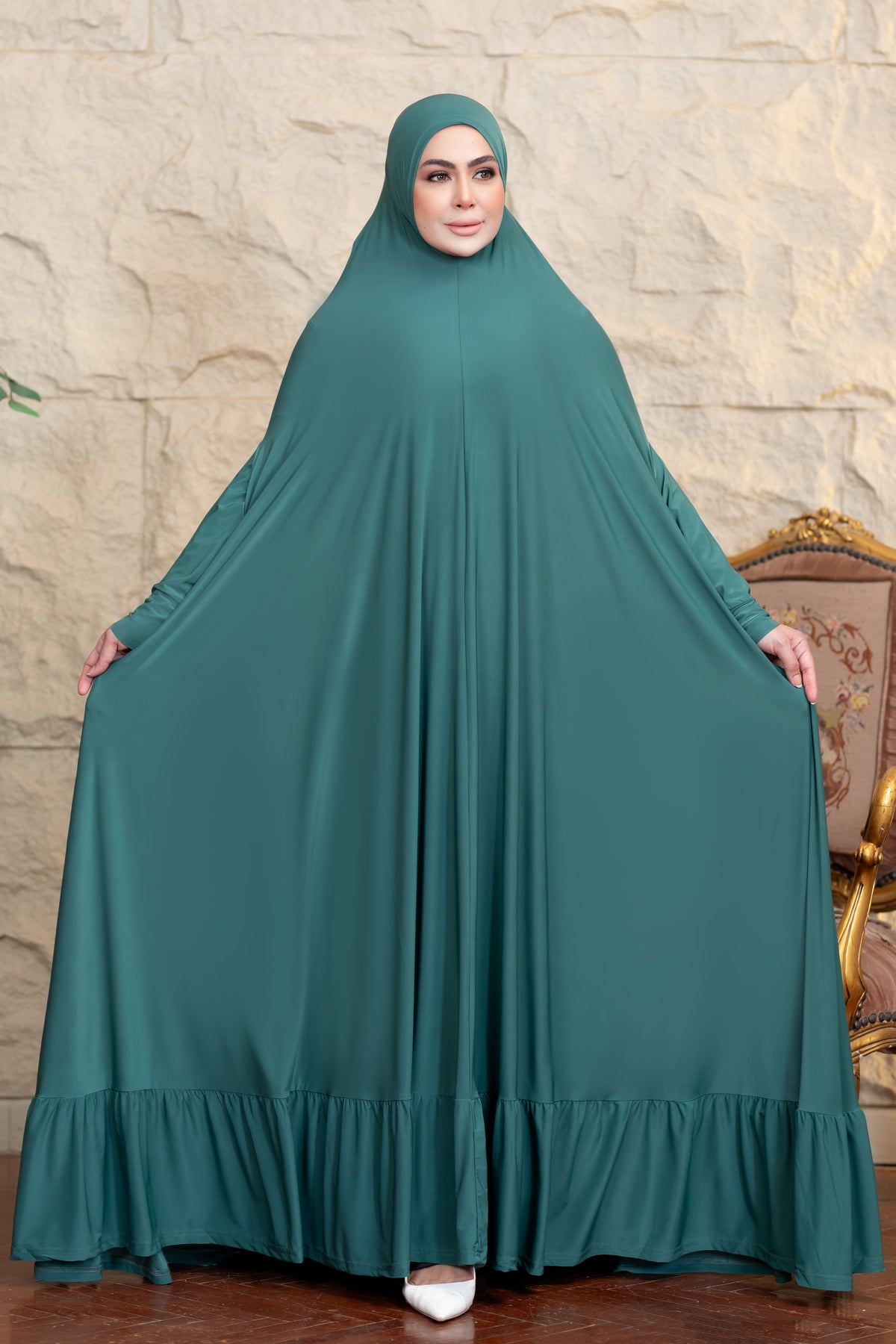 ملحفه صلاه بخامة زبدة كوري