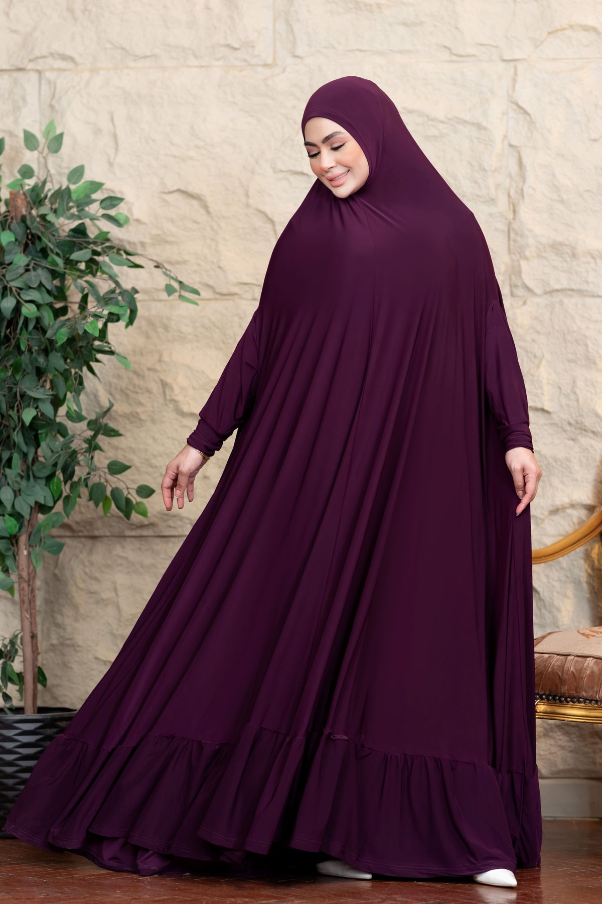 ملحفه صلاه بخامة زبدة كوري