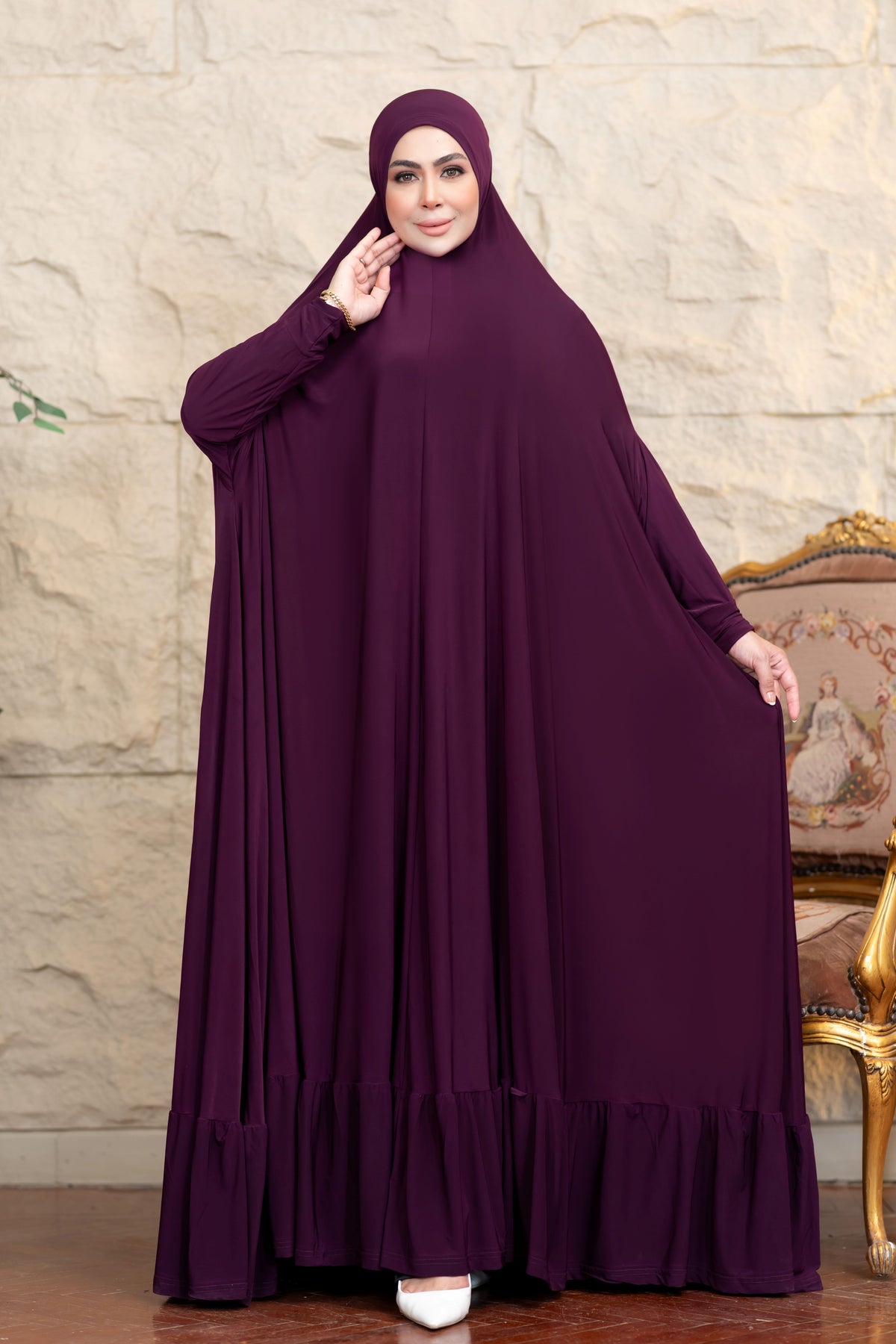 ملحفه صلاه بخامة زبدة كوري